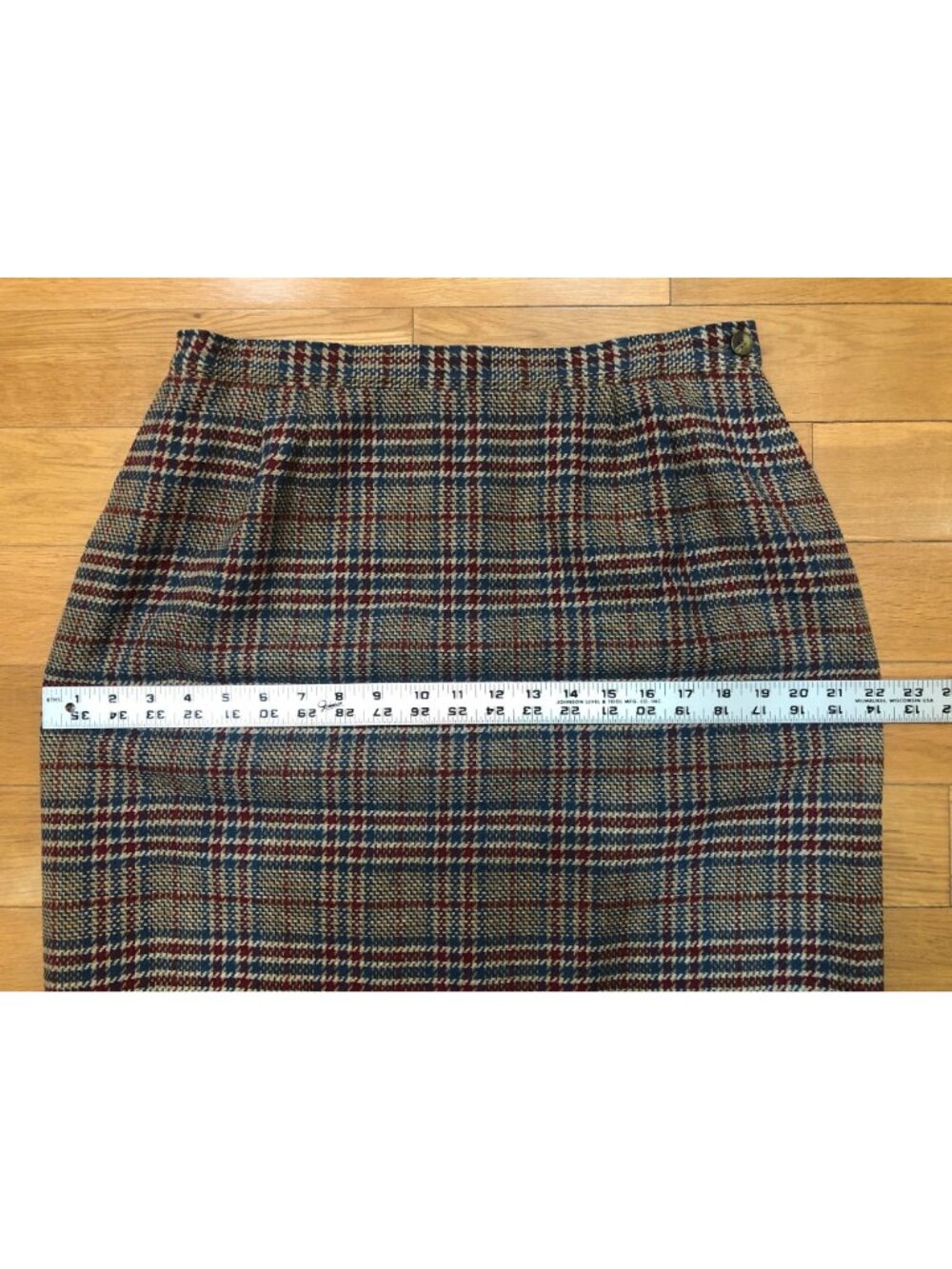 Vintage Pendleton Wool Plaid Midi Skirt Size 14 Dark Academia Classic Preppy - Picture 6 of 9